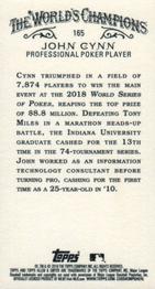 2019 Topps Allen & Ginter - Mini #165 John Cynn Back