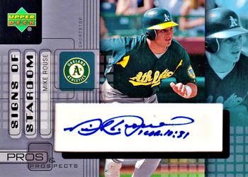 2005 Upper Deck Pros & Prospects - Signs of Stardom #MR Mike Rouse Front