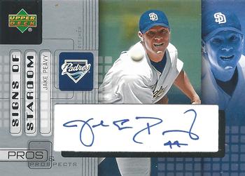 2005 Upper Deck Pros & Prospects - Signs of Stardom #PE Jake Peavy Front