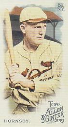 2019 Topps Allen & Ginter - Mini A & G Back #384 Rogers Hornsby Front