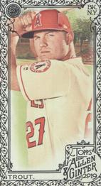 2019 Topps Allen & Ginter - Mini Black Border #10 Mike Trout Front