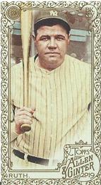 2019 Topps Allen & Ginter - Mini Gold Border #3 Babe Ruth Front