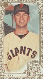 2019 Topps Allen & Ginter - Mini Gold Border #52 Buster Posey Front
