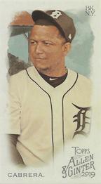2019 Topps Allen & Ginter - Mini Exclusives Extended EXT #382 Miguel Cabrera Front