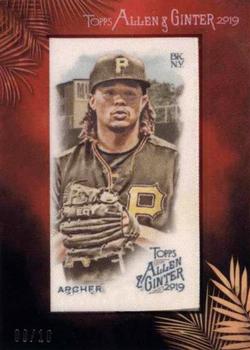 2019 Topps Allen & Ginter - Framed Mini Cloth #NNO Chris Archer Front