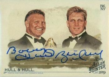 2019 Topps Allen & Ginter - Non-Baseball Dual Autographs #DA-BBH Brett Hull / Bobby Hull Front