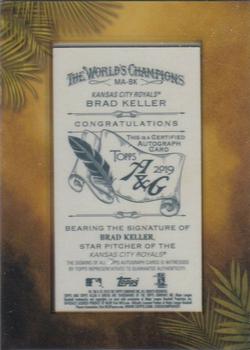2019 Topps Allen & Ginter - Baseball Framed Mini Autographs #MA-BK Brad Keller Back
