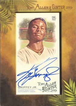 2019 Topps Allen & Ginter - Baseball Framed Mini Autographs #MA-KGJ Ken Griffey Jr. Front
