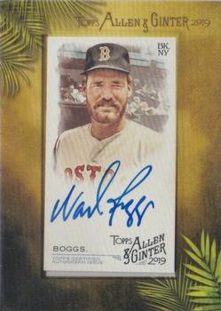 2019 Topps Allen & Ginter - Baseball Framed Mini Autographs #MA-WB Wade Boggs Front
