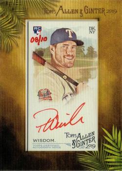 2019 Topps Allen & Ginter - Baseball Mini Autographs Red Ink #MA-PW Patrick Wisdom Front