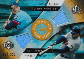 2005 Upper Deck Reflections - Cut From the Same Cloth Dual Jersey #CC-HK Harmon Killebrew / Kent Hrbek Front