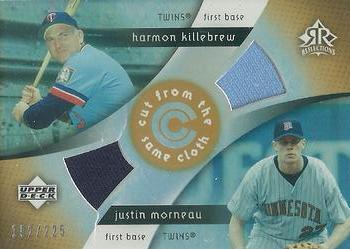 2005 Upper Deck Reflections - Cut From the Same Cloth Dual Jersey #CC-MK Harmon Killebrew / Justin Morneau Front