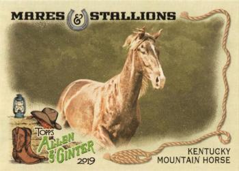 2019 Topps Allen & Ginter - Mares & Stallions #MS-10 Kentucky Mountain Horse Front