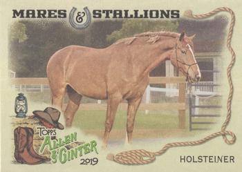 2019 Topps Allen & Ginter - Mares & Stallions #MS-15 Holsteiner Horse Front