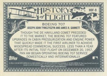 2019 Topps Allen & Ginter - History of Flight #HOF-9 Boeing 707 Back