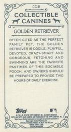 2019 Topps Allen & Ginter - Collectible Canines Minis #CC-6 Golden Retriever Back
