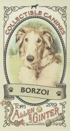 2019 Topps Allen & Ginter - Collectible Canines Minis #CC-8 Borzoi Front