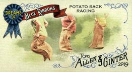 2019 Topps Allen & Ginter - Dreams of Blue Ribbons Minis #DBR-7 Potato Sack Racing Contest Front