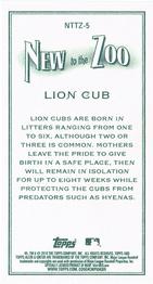 2019 Topps Allen & Ginter - New to the Zoo #NTTZ-5 Lion Cub Back