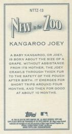 2019 Topps Allen & Ginter - New to the Zoo #NTTZ-13 Kangaroo Joey Back