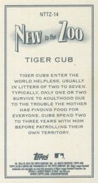 2019 Topps Allen & Ginter - New to the Zoo #NTTZ-14 Tiger Cub Back
