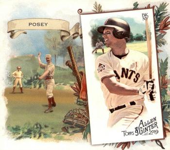 2019 Topps Allen & Ginter - N43 Box Loaders #N43-16 Buster Posey Front