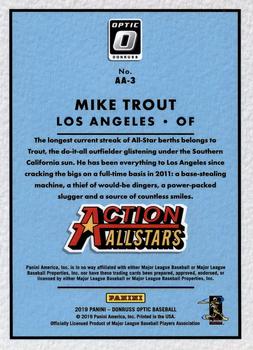 2019 Donruss Optic - Action Allstars #AA-3 Mike Trout Back