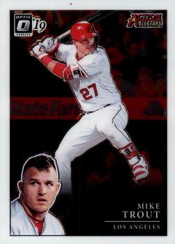 2019 Donruss Optic - Action Allstars #AA-3 Mike Trout Front