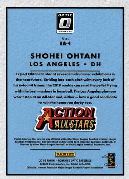 2019 Donruss Optic - Action Allstars #AA-4 Shohei Ohtani Back
