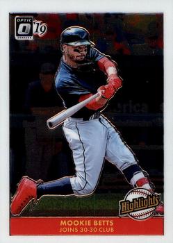 2019 Donruss Optic - Highlights #H9 Mookie Betts Front