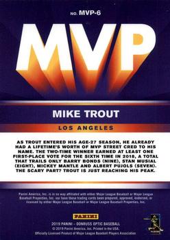 2019 Donruss Optic - MVP #MVP-6 Mike Trout Back