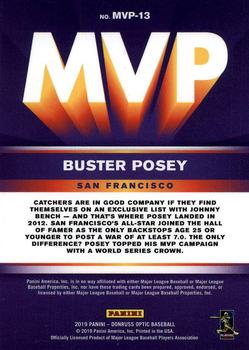 2019 Donruss Optic - MVP #MVP-13 Buster Posey Back