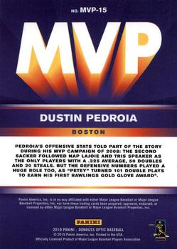 2019 Donruss Optic - MVP #MVP-15 Dustin Pedroia Back