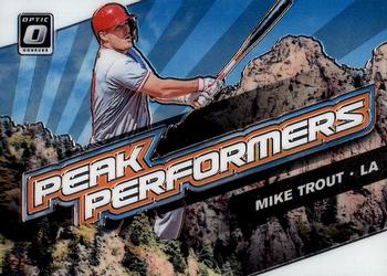 2019 Donruss Optic - Peak Performers #PP-12 Mike Trout Front