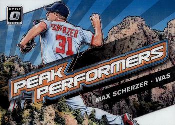 2019 Donruss Optic - Peak Performers #PP-13 Max Scherzer Front
