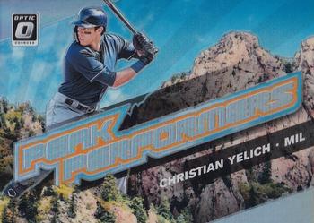 2019 Donruss Optic - Peak Performers Holo #PP-2 Christian Yelich Front