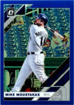 2019 Donruss Optic - Blue #186 Mike Moustakas Front