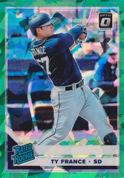 2019 Donruss Optic - Cracked Ice Green #58 Ty France Front