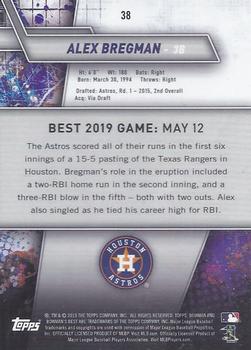 2019 Bowman's Best #38 Alex Bregman Back