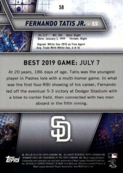 2019 Bowman's Best #58 Fernando Tatis Jr. Back