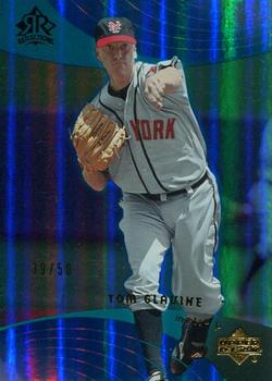 2005 Upper Deck Reflections - Turquoise #90 Tom Glavine Front