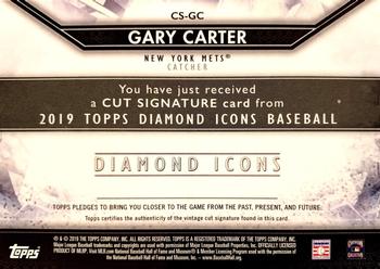 2019 Topps Diamond Icons - Cut Signatures #CS-GC Gary Carter Back