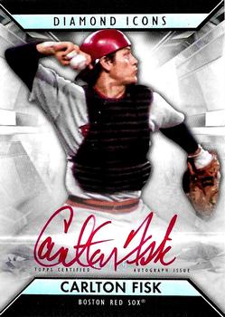 2019 Topps Diamond Icons - Red Ink Autographs #RI-CF Carlton Fisk Front