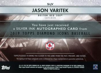 2019 Topps Diamond Icons - Silver Ink Autographs #SI-JV Jason Varitek Back