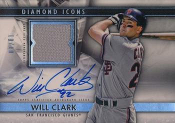 2019 Topps Diamond Icons - Single-Player Autograph Relics #SPA-WC Will Clark Front
