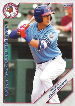 2019 Choice Buffalo Bisons #6 Andy Burns Front