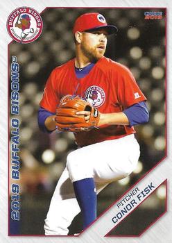 2019 Choice Buffalo Bisons #12 Conor Fisk Front