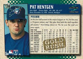 1995 Score - Gold Rush Redeemed Stamped #110 Pat Hentgen Back
