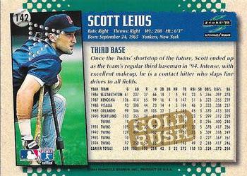 1995 Score - Gold Rush Redeemed Stamped #142 Scott Leius Back