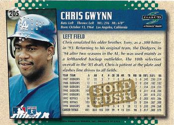 1995 Score - Gold Rush Redeemed Stamped #205 Chris Gwynn Back